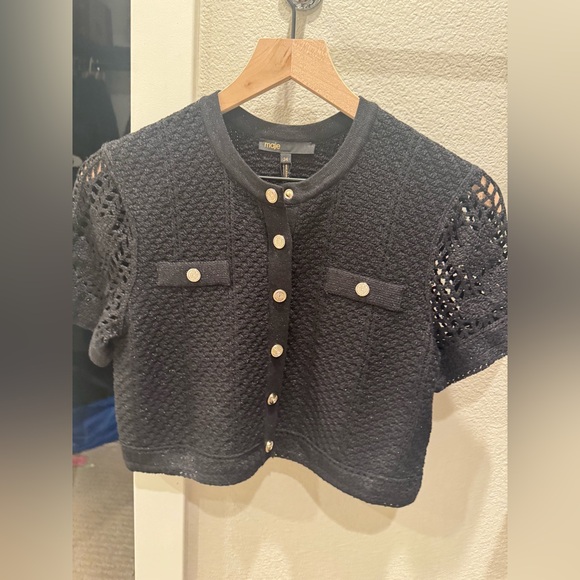 Maje Rochelly Crochet Cardigan - Picture 5 of 8